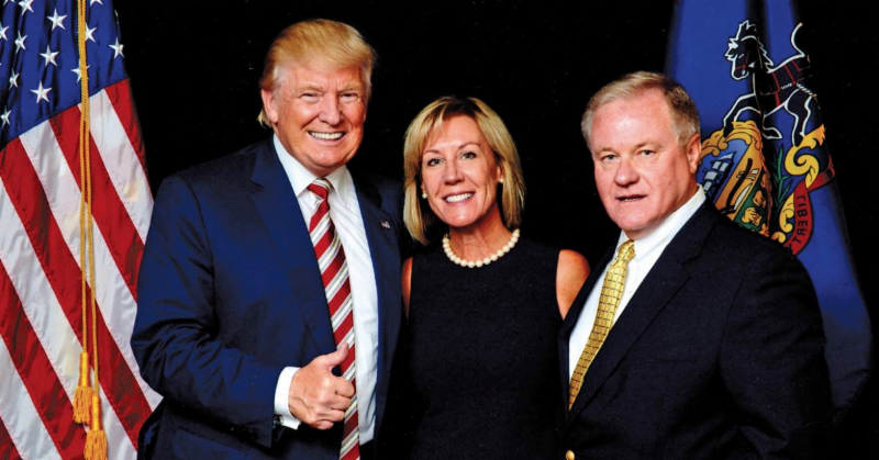 scott wagner with wife and trump